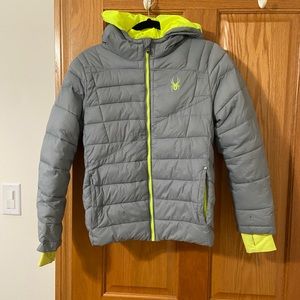 Spyder ski hooded lightweight weatherproof jacket